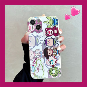 Cartoon Sanrio SpongeBob SquarePants Phone Case Compatible with  14 13Pro Max Couples Womens 14Plus Full Cover 12Mini Silicone Soft 11/15 Anti-Fall 8/6S7