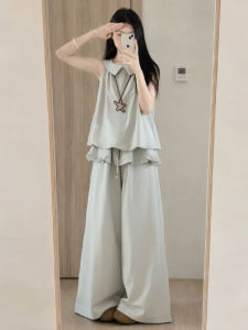 LIRENQING | New Summer Sleeveless Two-Piece Set