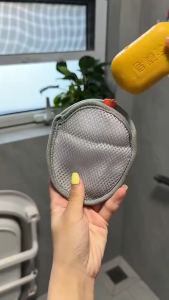 🔥Ship 24H🔥 Bath Sponge Soap Bag Foaming Net Body Soap Shower Brush Thickening Soap Bag Sandwich Mesh Soap Bag  Mesh Bag Bathroom Accessories 肥皂網袋 起泡网 肥皂袋