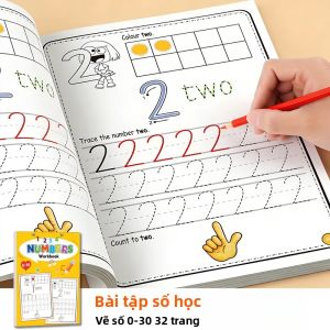 Sách Luyện Viết Và Tô Theo Mẫu Kỹ Thuật Số 32 Trang Dành Cho Trẻ Em Số Từ 0-30 Sách Bài Tập Toán Giáo Dục Nhận Thức Sớm Với Bài Tập Luyện Kiểm Soát Bút Dành Cho Trẻ Nhỏ