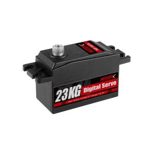 Servo Kỹ Thuật Số NEEBRC 23KG Kiểu Dáng Thấp Dành Cho Xe RC 1/8 1/10 Xe Tăng Xe Leo Núi Robot Thân Ngắn Động Cơ Bánh Răng Kim Loại Tương Thích Với Axial SCX10 Wltoys