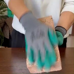 MD-P643 Sarung Tangan Kerja Nylon Lapis Karet Latexs Gloves Safety Palmfit / Sarung Tangan Proyek