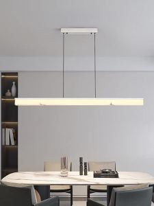 FANZHEN | Italian Minimalist Natural Stone Texture Eye-Protective Smart Long Bar Pendant Light