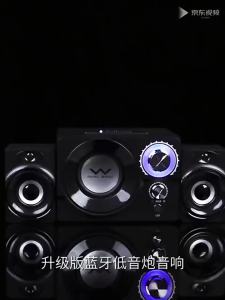 Loa Bluetooth Không Dây 3D Stereo Có Đèn LED Hộp Âm Thanh Bằng Gỗ USB USB Âm Thanh Vòm Rạp Hát Tại Nhà Loa Siêu Trầm Cho Máy Tính