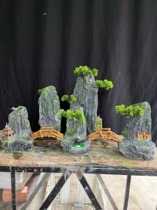 Hòn Non Bộ Hồ Ca - Tiểu Cảnh Ngũ Hành Sơn - Núi Đá(kèm máy bơm)