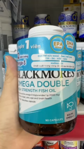 [Hàng CTY] Blackmores Omega Double High Strength Viên Dầu Cá Bổ Sung Omega Hỗ Trợ Cho Tim Mắt và Da
