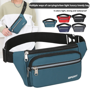 Multi-Functional Belt Bag Waterproof and Hard-Wearing Work Wallet Women Mobile Phone Waist Bag Mens Crossbody Bags