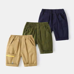 Quần Short Nam Trẻ Em Thời Trang Mùa Hè Cotton Cạp Vừa Dáng Rộng Họa Tiết Hoạt Hình Quần Áo Trẻ Em Phong Cách Hàn Quốc