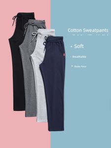 Thickened Fleece Lined Cotton Straight Leg Sports Pants Womens Casual Trousers Autumn Winter plus Size Black Comfortable Mom Jeans