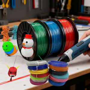 ไส้พิมพ์ 3 มิติ แบบเติม 50 ม./100 ม./200 ม. ไส้พิมพ์ 3 มิติ PLA สีสันสดใส สำหรับปากกาพิมพ์ 3 มิติ วัสดุพิมพ์สำหรับปากกาพิมพ์ 3 มิติ ความแม่นยำสูง