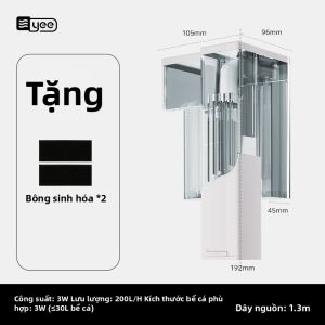 Yee | Lọc thác treo bể cá 3 trong 1 tạo oxy tuần hoàn nước