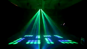 COD Lampu Sorot Disco Panggung Laser Sensor Suara Musik 64/128pcs RGB LED Lamp Projector Light Stage