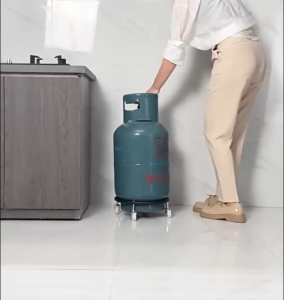 Gas Cylinder Base With Wheel Mobile Bracket Rotation 360 Degree Gas Tank Stand lpg Tank Roller Stand with Wheels Base Propane Tank Stand Gas Range Holder with Wheels