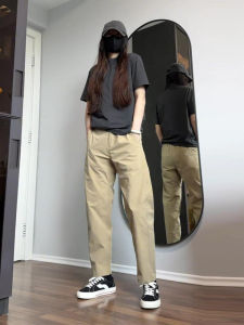 กางเกงทำงานกันน้ำแบบแห้งเร็วสำหรับผู้ชาย กางเกงขายาวทรงหลวมสำหรับเดินป่าและเล่นกีฬากลางแจ้ง ทรงหลวม ทรงหลวม ทรงหลวม