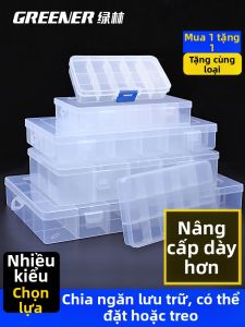 Transparent Multi-Compartment Storage Box