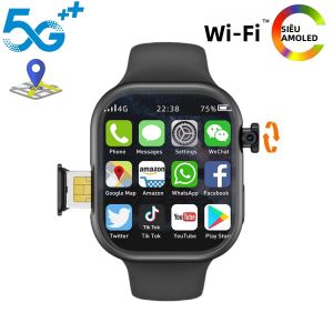 Đồng Hồ Thông Minh VP19 S10 4G/5G Khe Cắm SIM Camera Xoay GPS WiFi Màn Hình AMOLED Thiết Bị Theo Dõi Sức Khỏe Dành Cho Nam Và Nữ