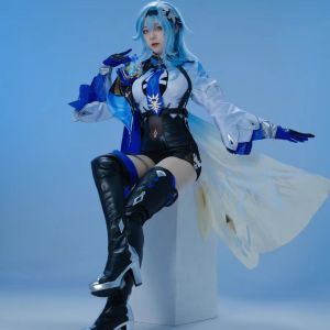 High-End Eula Cosplay Costume Game Anime Full Set Womens Uniform Complete Cosplay Outfit for Gaming Conventions