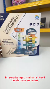 Mainan Anak SLIDE PARKING LOT 3 TINGKAT Mainan Toys B/O Parkir Mobil Mainan Anak Perempuan - Mainan Anak Laki Laki