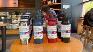 800ML/1000ML Thermos Flask Stainless Steel Double Wall Large Mouth Vacuum Insulated Water Bottles Cold Hot Light Weight  Indoor Outdoor Sports water Containerv Durable Leak-Proof