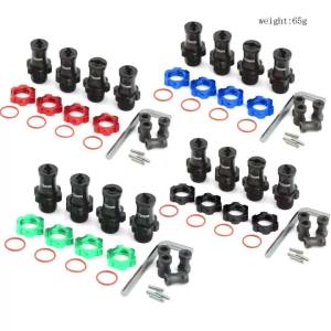 Bộ Mở Rộng Bộ Chuyển Đổi Trung Tâm Lục Giác Mở Rộng 17mm Cho Traxxas Slash 2WD/4WD Rustler Stampede Bandit - Giá Đỡ Bánh Xe Bằng Nhôm 7075