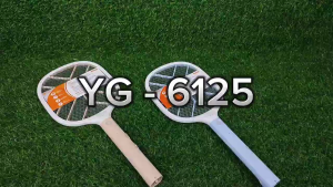 ไม้ตียุง รุ่น YG-6125 หน้าใหญ่ ชาร์จเร็ว ช็อตยุง ไฟแรง หลอดSMD/LED สว่าง ชาร์จไฟบ้าน ป้องกันกระแสไฟ แข็งแรง ทนทาน