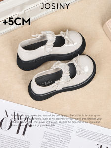 Josiny | White New Schoolgirl Jk Shoes Bow Heel