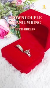 TINO TINO - Set Cincin Couple 925 Motif Crown TTCR-RRE249