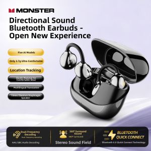 monster | Open-Ear Long Battery Life Wireless Bluetooth Headphones