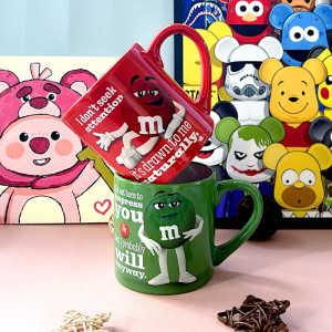 Cốc Cà Phê M&M Chocolate Beans Dễ Thương Cốc Đựng Sữa Cốc Thủy Tinh Cốc Sứ Cốc Đựng Đồ Dùng Nhà Bếp Cốc Sứ Thời Trang