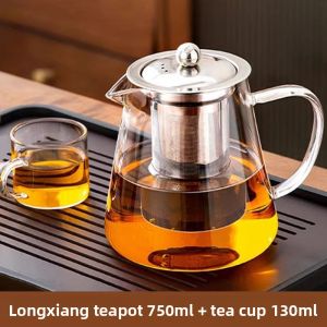 PAKCHOICE | Single Person Glass Tea Set with Separated Tea Cup