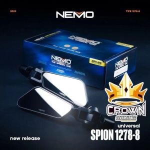 Spion Nemo 1278 - 8 Model Rizoma Circuit Kaca Putih Datar Universal