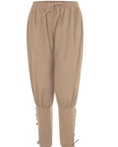 Mens Solid Color Casual Ankle Strap Pants Comfortable Elastic Waist Long Straight Leg Leisure Trousers for Youth