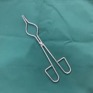 Stainless Steel Crucible Tong 30CM Laboratory Crucible Clamps Graphite Melting Tongs