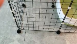 【Ready】Kandang Hewan Peliharaan 35*35CM / Kandang Anjing / Kandang Kucing / Kandang Hamster Burung Pagar Besi DIY Pet Cage