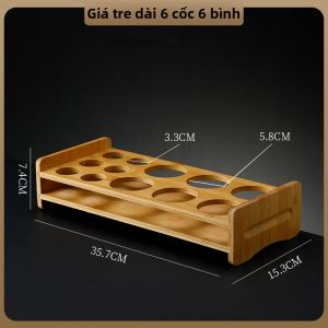 FLOWER MOO | Giá Đựng Ly và Rượu Tre Sáng Tạo Dùng Tại Nhà
