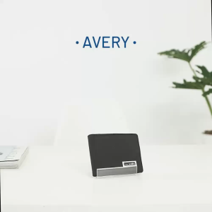 Wallts Avery Black - Dompet Lipat Kanvas Tipis Anti Air Pria