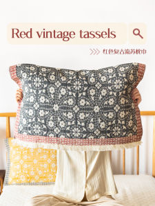 ผ้าห่มหมอนคอตตอนแท้ 2 ชิ้น ป้องกันน้ำมันศีรษะ ผ้าห่มหมอนคอตตอนระดับไฮเอนด์ เสื้อผ้าสำหรับนอน ผ้าห่มหมอน Asight