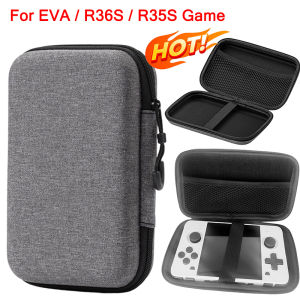 EVA Hard Storage Box Travel Zipper Game Bag Shockproof Outdoor Tools Bag For R36S/R35S/EVA Game Console Storage Case Accessories