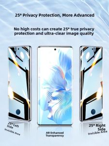 Honor Magic7 pro Ultra Privacy Water Condensing Screen Protector Anti Glare Confidentiality X50 Fingerprint Unlock Compatible