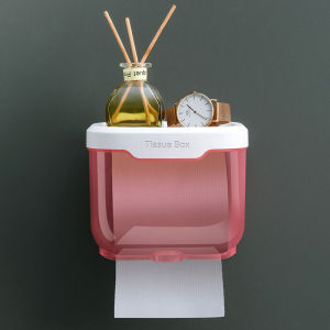 WEIHEHU | Wall-mounted Waterproof Tissue Holder No-drilling Required