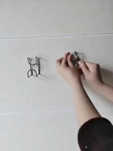 Stainless Steel Magic Wash Basin Hook/Non marking Super Adhesive/Waterproof and Oilproof/Singki Cangkuk