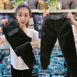 Quần Dài Nam Ống Đứng Thoải Mái Ấm Áp Co Giãn Thời Trang Quần Dài Thường Ngày Quần Dài Mùa Thu Đông Quần Dài Cotton 70%