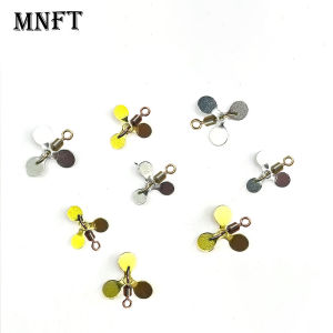 40Pcs Modified Spiral Sequins Road Runner Bait Fly Hooks Plug Bait Casting Rods Fishing Propeller Blades DIY Fishing Accessories
