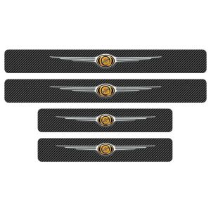 Car sticker scratch resistant threshold protection strip carbon fiber For Chrysler 300C Pacifica PT Cruiser Sebring Town Country