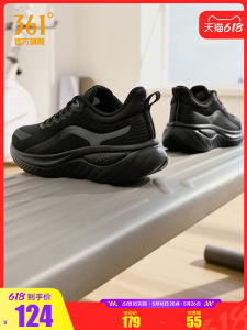 Womens Running Shoes Soft Bottom Shock Absorption Lightweight Mesh Breathable Black Shoes Comfortable Sports Footwear