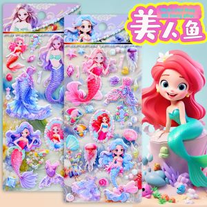 DAXIANTONGXIN | Mermaid Princess Dress Up 3D Bubble Sticker