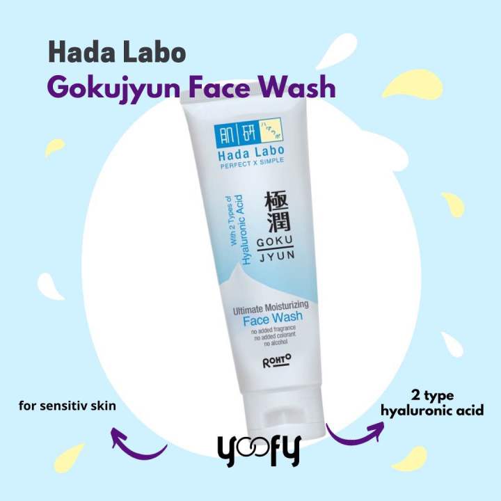 Hada Labo Gokujyun Face Wash 100 gram 50 gram Hada Labo Face Wash