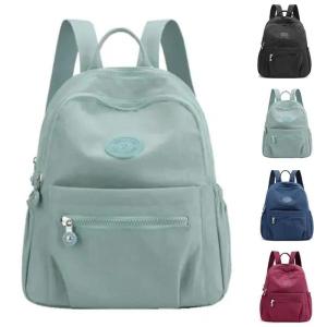 Ladies Small Backpack Large Capacity Travel School Shoulder Bag Womens Fashionable PU Leather Bag with Main Compartment