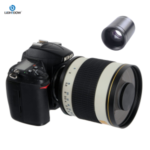 Lightdow | Lightdow Telephoto Manual Mirror Lens Fixed Focus 500mm F6.3+2xTeleconverter+T2 Mount Adapter Ring for Sony Nikon Canon Pentax