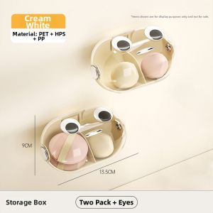Dust-proof Segmented Wall-mounting Cosmetics Storage Box
